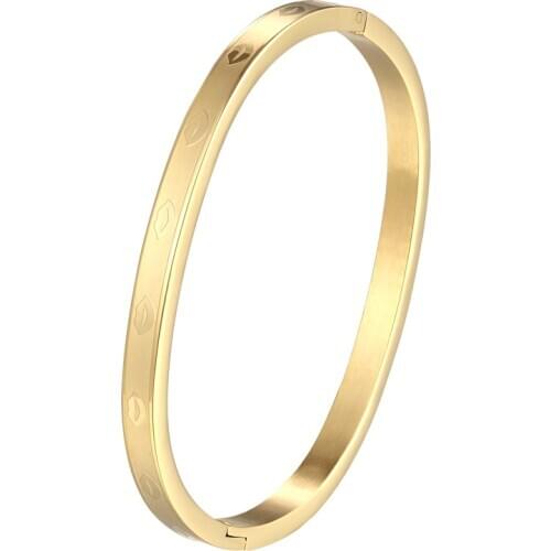 Beautiful Lips Pattern Bracelet & Bangle For Girl And Women Accessories Stainless Steel Jewelry Fashion Gift Dropshipping