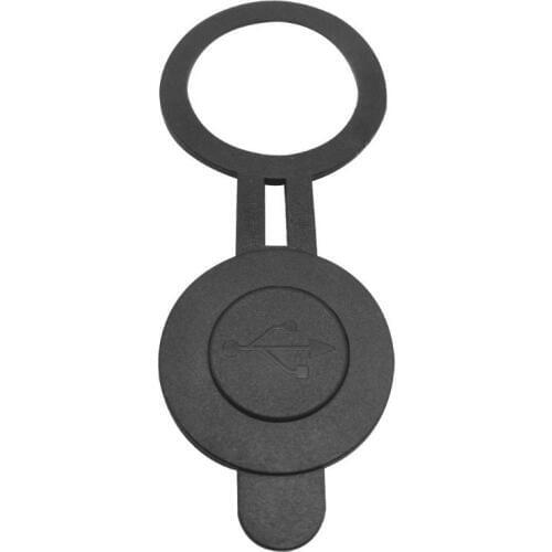 30mm Dia Round Dual USB Car Charger Cover Waterproof Dust Proof Cover for Truck Motorcycle Charging Adapter