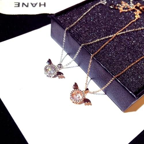 Hot Sale 14k Real Gold Exquisite Super Bright Cubic Zirconia Necklace High Quality Luxury Temperament Pendant Jewelry Girl Gift
