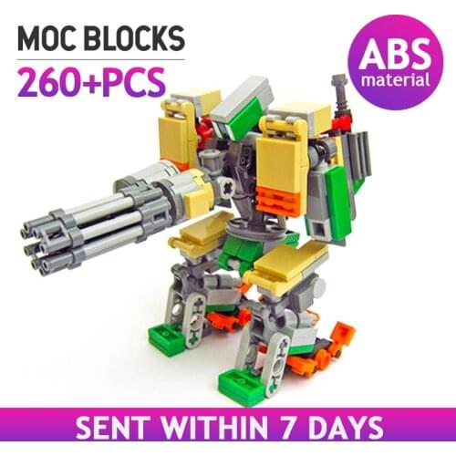 MOC Classic Game Action Figures Bastioned Robot Lab E54 Fortress Creative Building Blocks Model Bricks Kids Toys Birthday Gifts