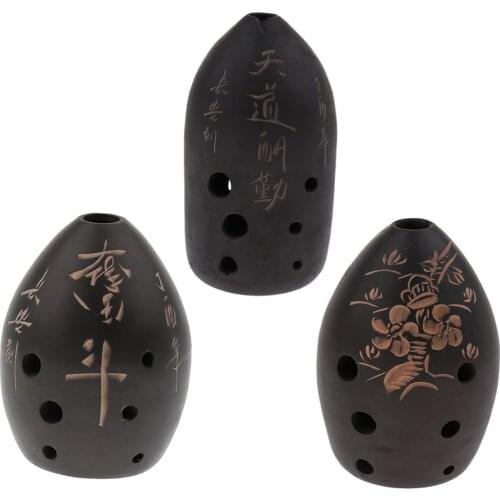 8-Holes Ocarina Clay Xun Musical Instrument for Beginners Children Gifts