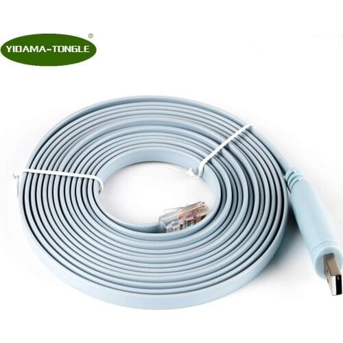 USB to RJ45 RS232 Serial Cable FTDI Chipset USB Console Rollover Router Cable for Cisco/Huawei