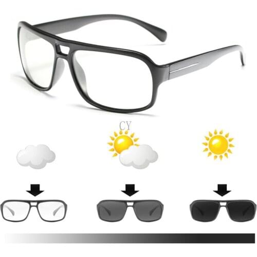 Rectangle Progressive Multifocal glasses Transition Sunglasses Men Photochromic Fashion Presbyopia diopters FML