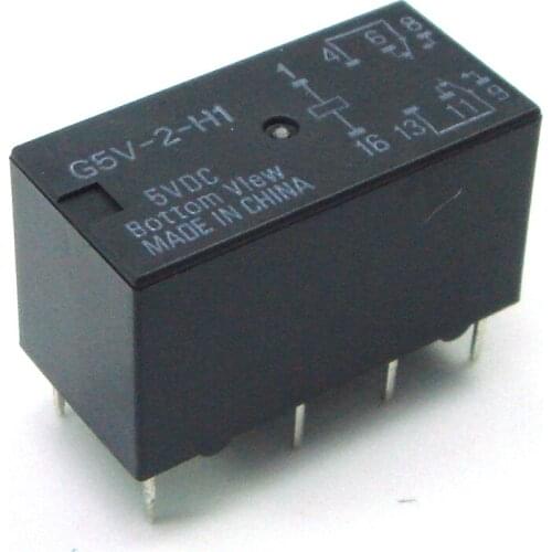 Signal Relay G5V-2-H1- 5VDC 12VDC 24VDC 1A 8pin 5VDC Two Open And Two Closed New Original