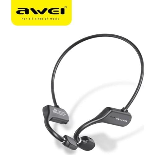 AWEI Wireless Bluetooth Air Conduction Sport Earphones A889BL For Running For iPhone Xiaomi