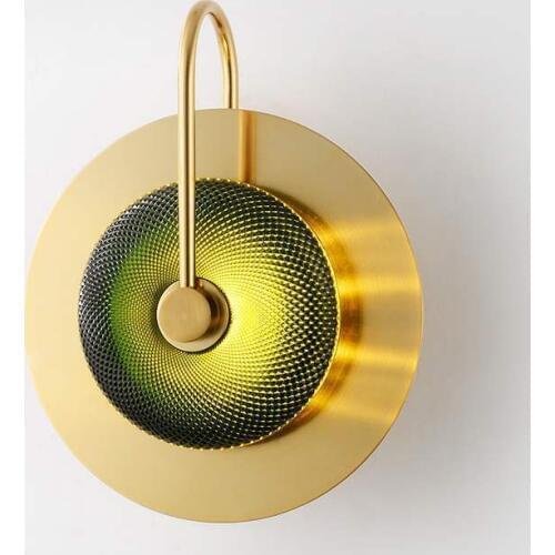 Northern Europe Style Glass Aisle Corridor Study Lamp Designer A Living Room Bedroom Bedside Senior Hotel Club Wall Lamp