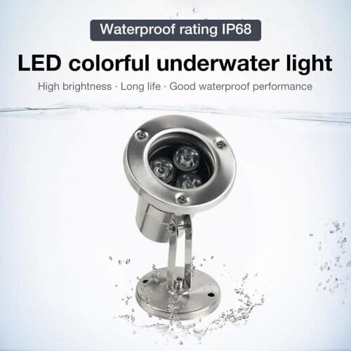 Led Underwater Light Pond Submersible Night Lamp Outdoor Garden Swimming Pool Underground Garden Party Landscape