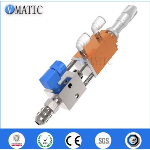 High Quality Pneumatic Double Acting Needle-Off (Tip-Seal) Dispensing Valve With Micrometer Tuner Glue Dispense Nozzle Valve