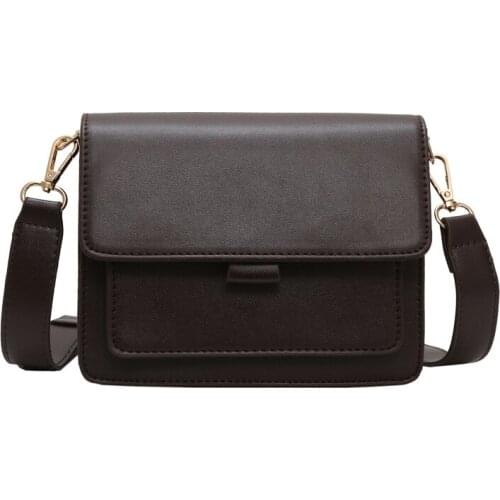 Women Crossbody Bag Fashion Trend Solid Color Flap Shopping Bags for Phone Card 2020 New PU High Quality Female Messenger Bag