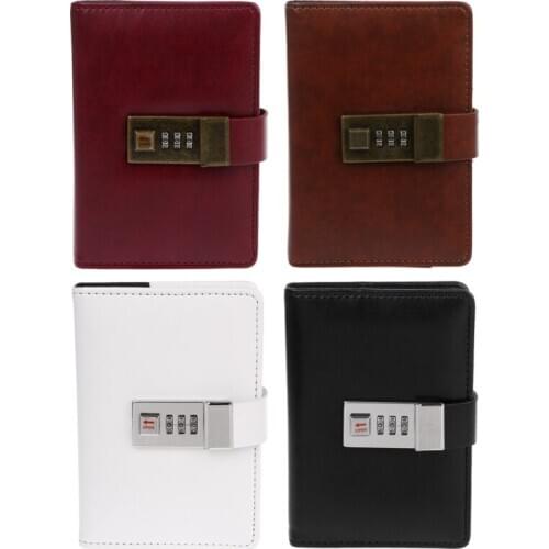 1 Pc Vintage Retro A7 Codebook Journal Diary With Password Lock For Office School Use New Design