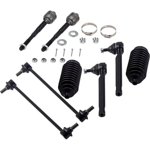 10 Pcs Outer Tie Rod End Link & Control Arm for Honda Odyssey 2010 MS601007