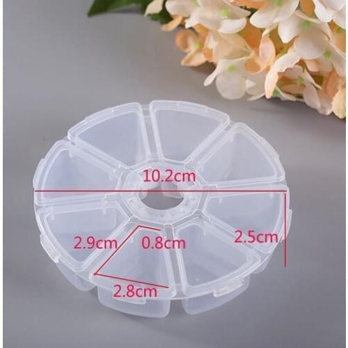 3Pcs / Set 8 Grid Round 7 Days Weekly Tablet Pill Medicine Box Holder Storage Organizer Container Case Pill Box