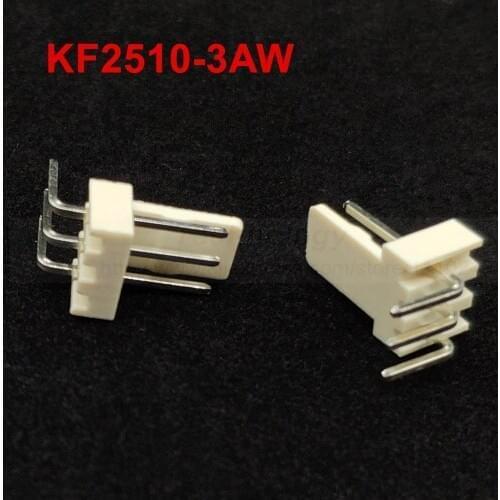 50pcs/lot KF2510 KF2510-3AW male connector right angle Pin header 2.54mm 3pin free shipping