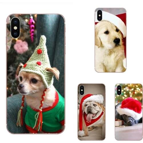 Christmas Dog Hat For HTC U11 Life Capa U11 Plus U 11 U12 Life TPU Cell Phone Case