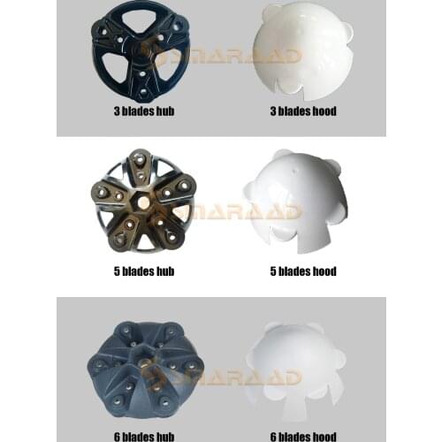 Carbon Steel Wind Turbine Flange 3/5/6 Blades Wind Generator Wind Turbines Windmill Accessories Wheel Hub / Hood Cover