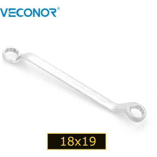 Veconor 18x19mm Double Offset Box End Wrench Metric Daul Head Double Ring Handle Spanner Home / Car Repair Hand Tools 18 19 mm
