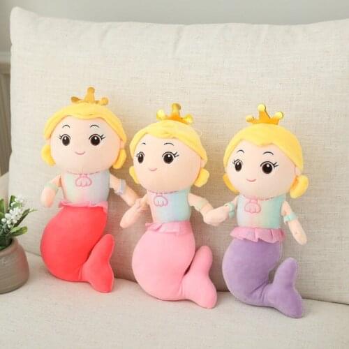 Creative Mermaid Princess Doll Plush Toys Girls' Doll Doll Prize Claw Doll Childrens Birthday Gifts
