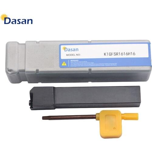 KTGFSR1616H16 KTGFSL1010H16 10mm 12mm 16mm Slotting Tool Lathe External Grooving Cut Boring Bar Tool Holder For TGF32R/L Insert