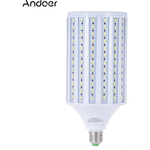 Andoer Bright 5500K Photo Studio Bulb Photography 135W 216 LEDs Video Light Corn Lamp Light Bulb Daylight E27 185-245V