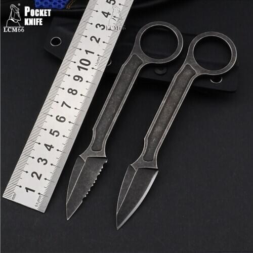 LCM66 Pocket knife Tactics Spades knife outdoor camping jungle survival battle Fixed blade Basti Knives self defense
