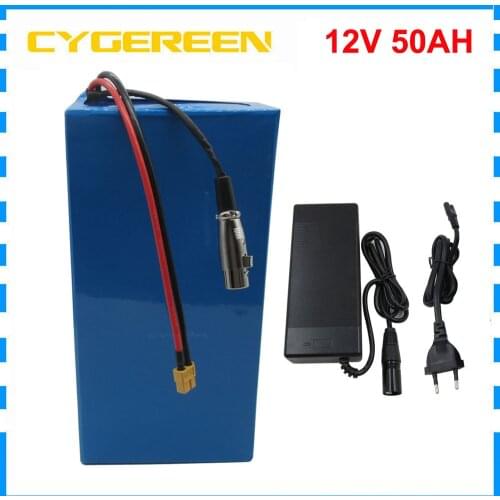 500W 12V 50AH Lithium battery 12 V 60AH 70AH 80AH 100AH Lithium bateria for 12 Volt 3S Li ion akku pack with 50A BMS 5A charger