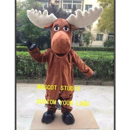 Moose Mascot Costume Cosplay Party Game Dress Outfit Advertising Halloween Adult