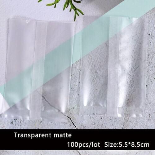 100pcs/lot Cookies Bag Handmade Frosted No Pattern Simple Style Homemade Baking Biscuit Wedding Party Supplies Candy Gift Bags