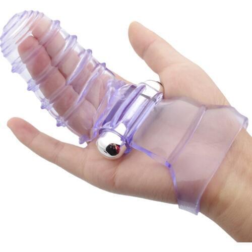 ML-Flexible Soft Finger Massage G spot Vibrator Lesbian sex toy Female Masturbation Finger Sleeve Vibrator for Women