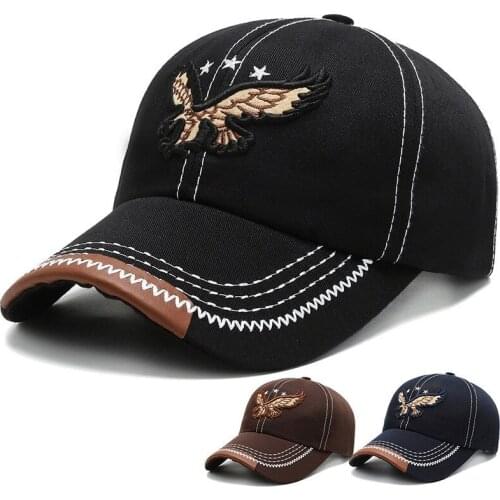 Mens Baseball Cap 2021 Spring Brand Fashion Embroidered Eagle Men Hat Summer Outdoor Womens Peak Cap