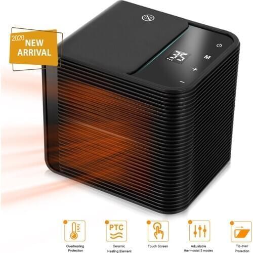 Desktop High Power Temperature Regulation Air Heater Household Low Noise Constant Temperature Heater