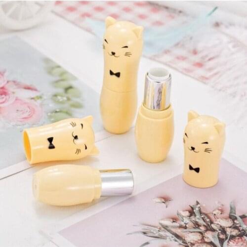 Wholesale 12.1MM Lipstick Tubes Labial Glair Bottle Lipbalm Tubes Yellow Tiger Lip stick Tubes Cosmetics Packaging