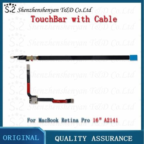 Original Laptop A2141 Touch bar For Macbook Pro Retina 16 "A2141 Touchbar with cable Replacement EMC 3347 2019 Year