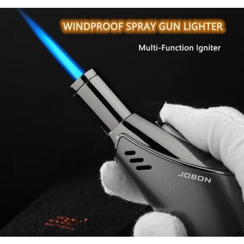 Spray Gun Welding Torch Windproof Metal Creative Butane Turbo Lighter Cigar Tube Kitchen Multifunctional Lgnition Tool