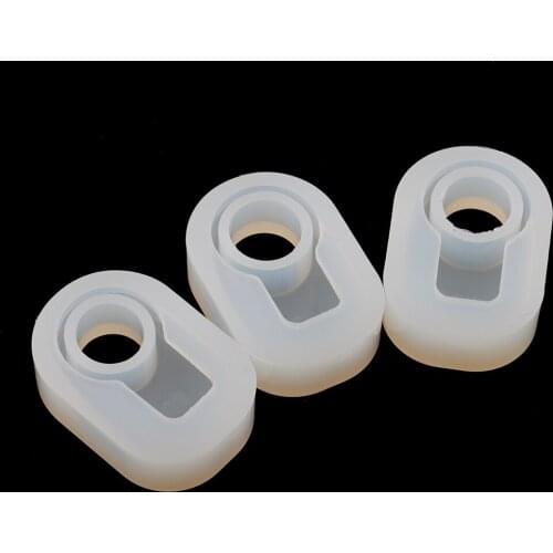 3 Pieces Assorted Size DIY Silicone Ring Mold for Jewelry Making Craft Jewelry Tools Silicone Molds