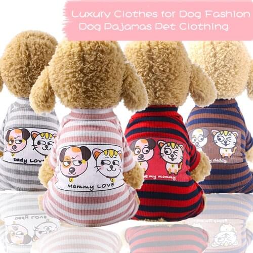 Dog Pajamas Pet Puppy Jumpsuit Home Service Pet Clothes Cat Clothes Luxury Clothes for Dog Fashion Dog Pajamas Pet Clothing