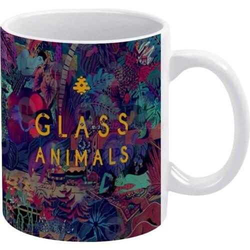 Glass Animals White Mug White Ceramic Tea Cup Birthday Gift Milk Cups and Mugs Glass Animals Animal Band Music Gooey Life Itself