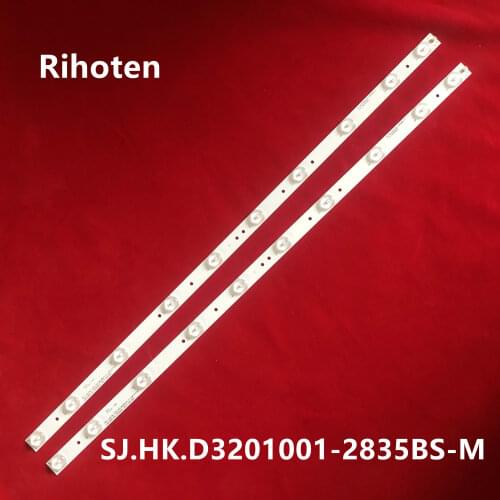2pcs LED strip SJ.HK.D3201001-2835BS-M For HKC 332LHA01 H32PB1800 HKC-32C3N 10led