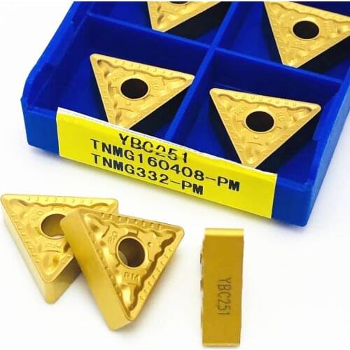 Carbide TNMG160408 YBC251 TNMG160408 PM YBC251 lathe turning blade stainless steel turning tool turning tool TNMG 160408
