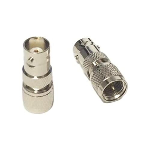 1PC NEW MINIUHF Male Plug to BNC Female Jack RF Coax Adapter convertor Straight Nickelplated wholesale