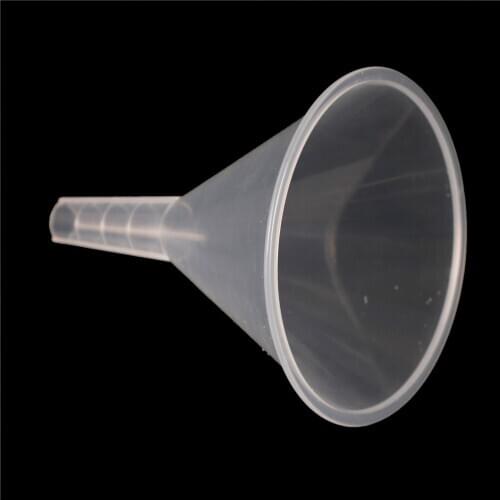 1 Pcs Plastic 100mm Laboratory Clear White Plastic Filter Funnel Lab Accessory