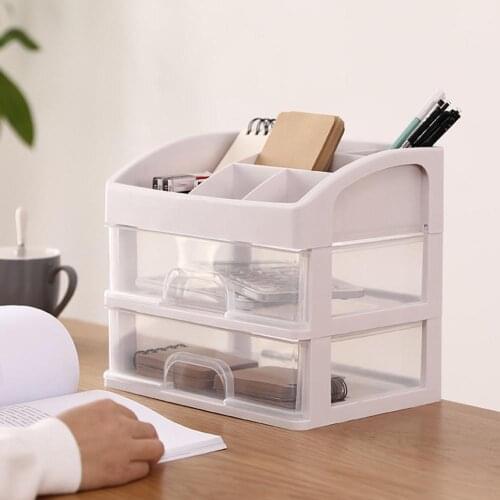 2/3 Layer Makeup Brush Drawer Storage Box Jewelry Case Sundries Holder Organizer