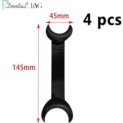 4 PCS Dental T-Shape Cheek Lip Intraoral Retractor Double Head Mouth Opener Small Size for Orthodontic Tool Lip Mouth Spreader