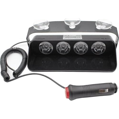 4LED 4W High Power Strobe Light Truck Emergency Beacon Light Bar Hazard Strobe Warning Blue Policia Lights Universal 12V