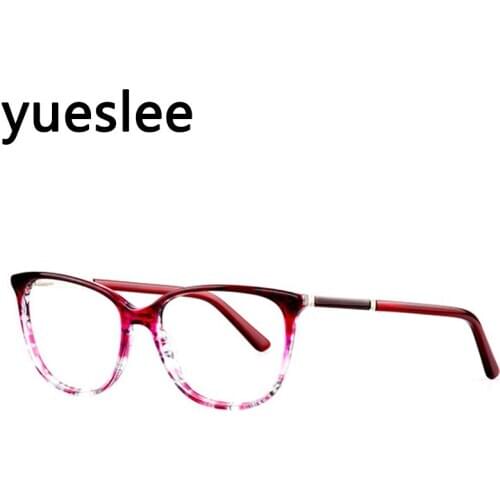 49603 Acetate Round Glasses Frame Men Women Optical Retro Fashion Computer Eyeglasses