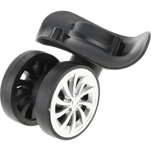 A08 Swivel Mute Wheels Suitcase Luggage Replacement Casters for Travel Bag - Wear-resistant and Durabl (1 Pair)