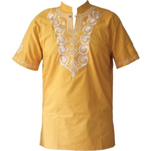 African t-shirt Ethnic indian dress Embroidered Tops Mens Dashiki Kwanzaa Shirts for saree