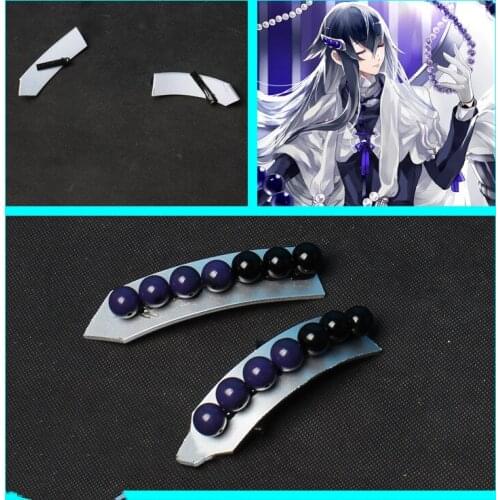 Anime Game Touken Ranbu Online Juuzumaru Tsunetsugu Hairclip Headwear PVC Cosplay Replica Prop Decoration Accessories