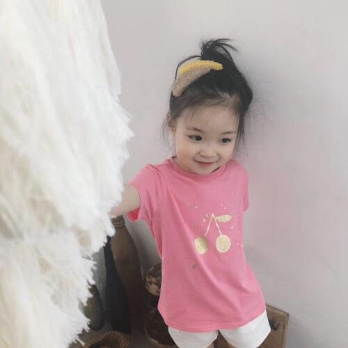 Kids clothes 2019 summer short sleeve t-shirt baby girl clothes 100% cotton Printed top boys short sleeve t shirts