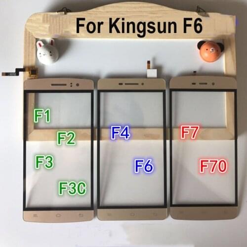 For Kingsun F6 F 6 KingsunF6 Touch Panel Screen Digitizer Glass Sensor Touch With Flex cable