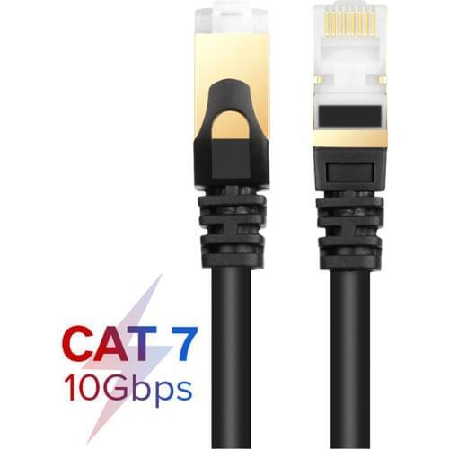 Ethernet Cable Cat7 RJ45 Lan Cable SSTP Network Internet 5m 10m 20m 30m Patch Cord Cable for PC Router Laptop Cable Ethernet